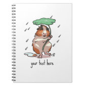 Funny Guinea Pig Fügen Sie Ihren Text Schirm Carto Notizblock (Vorderseite)