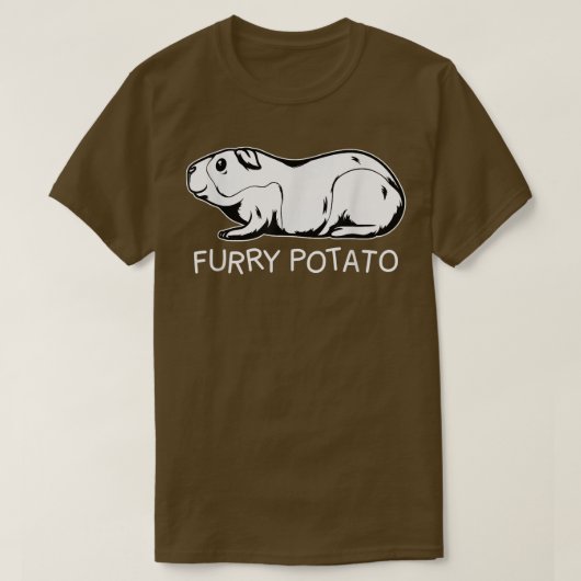 Funny Guinea Pig Furche Potato Kinder Männer Fraue T-Shirt (Design vorne)