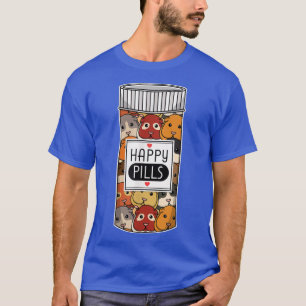 Funny Guinea Pig Happy Meds Frauen Kinder Männer T-Shirt
