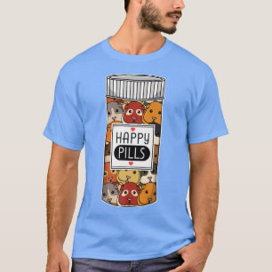 Funny Guinea Pig Happy Meds Frauen Kinder Männer T-Shirt