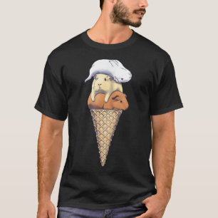 Funny Guinea Pig Ice Creme T-Shirt