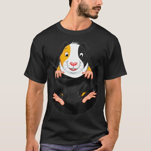 Funny Guinea Pig in Your Pocket (2) T-Shirt (Vorderseite)