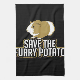 Funny Guinea Pig Liebhaber   Rett der Fruchtkartof Geschirrtuch