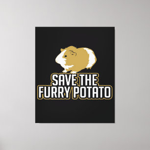 Funny Guinea Pig Liebhaber Rett der Fruchtkartof Leinwanddruck