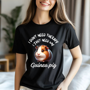 Funny Guinea Pig Lover Therapieziffer T-Shirt