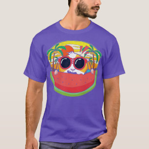 Funny Guinea Pig Melon Sonnenbrille Exotic Sunset  T-Shirt