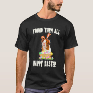 Funny Guinea Pig mit Niedlichem Bunny Ost Osterhas T-Shirt