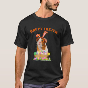Funny Guinea Pig mit Niedlichem Bunny Ost Osterhas T-Shirt