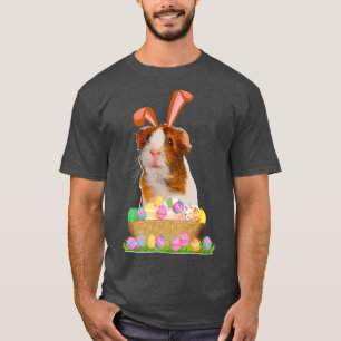 Funny Guinea Pig mit niedlichem Bunny Ost Osterhas T-Shirt