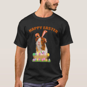 Funny Guinea Pig mit Niedlichem Bunny Ost Osterhas T-Shirt