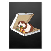Funny Guinea Pig Pizza Cartoon Funny Pet Gift Idea Tischnummer (Vorderseite)