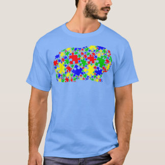 Funny Guinea Pig Puzzle Animals Lover Autism Aware T-Shirt