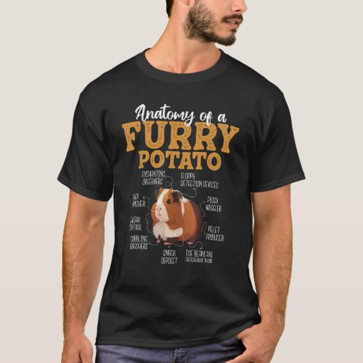 Funny Guinea Pig Shirts - Anatomie eines Furry Pot (Vorderseite)