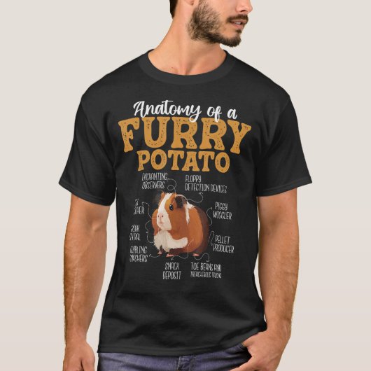 Funny Guinea Pig Shirts - Anatomie eines Furry Pot (Vorderseite)