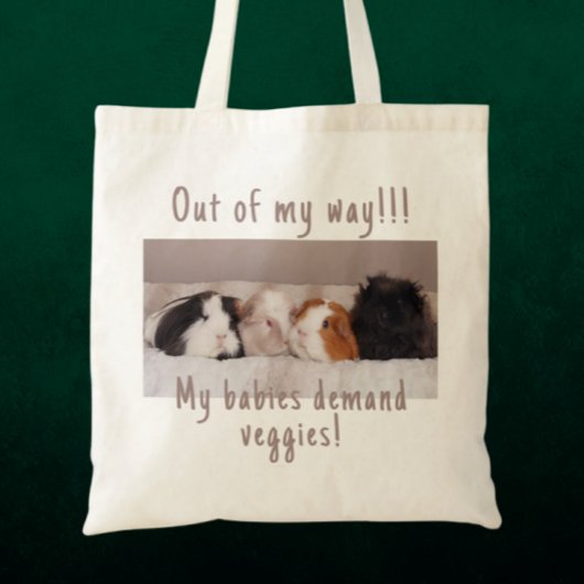 Funny Guinea Pig Tote Beutel individuell anpassbar Tragetasche