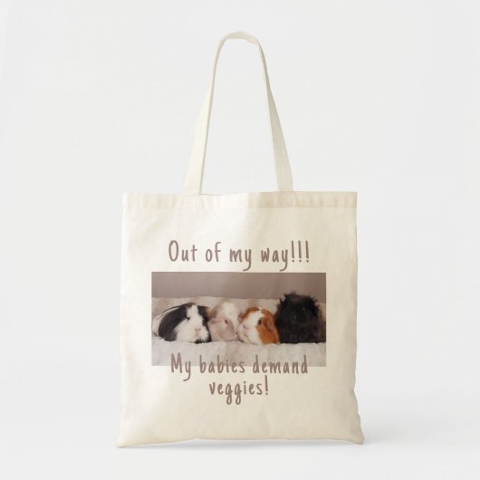 Funny Guinea Pig Tote Beutel individuell anpassbar Tragetasche (Vorne)