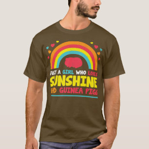 Funny Guinea Pig und Sunshine Lover Girls T-Shirt