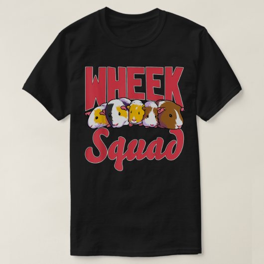 Funny Guinea Pig Wheek Squad Hamster Furry Potato T-Shirt (Design vorne)