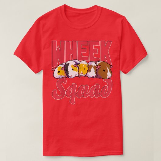Funny Guinea Pig Wheek Squad Hamster Furry Potato T-Shirt (Design vorne)