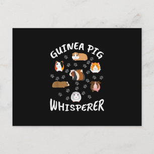 Funny Guinea Pig Whisperer Liebhaber Postkarte