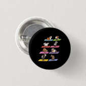 Funny Guinea Pig Yoga Button (Vorne & Hinten)