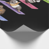 Funny Guinea Pig Yoga Geschenkpapier (Ecke)