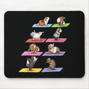 Funny Guinea Pig Yoga Mousepad