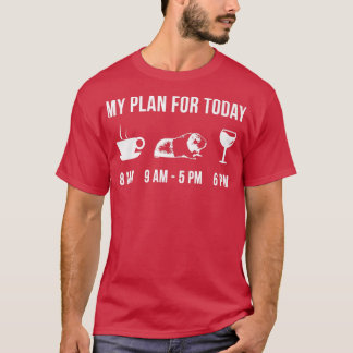 Funny Guinea Pig Zookeeper Wildlife Mein Plan T-Shirt
