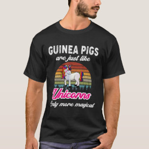 Funny Guinea Schweine Design Retro Einhorn Vintag  T-Shirt