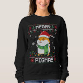 Funny Guinea Schweine Ugly Sweater Sweatshirt (Vorderseite)