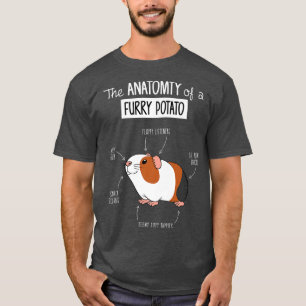Funny Guinea Schweinekonzept Anatomie eines Furry T-Shirt