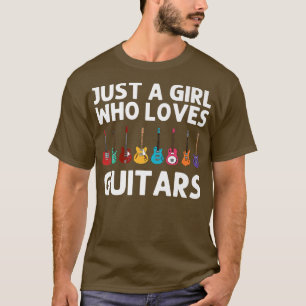 Funny Guitar Art Girl's Cappella Santa Maria degli T-Shirt