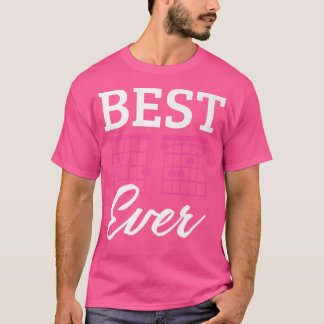 Funny Guitar Bester Golfspieler Vintage Musik732 T-Shirt