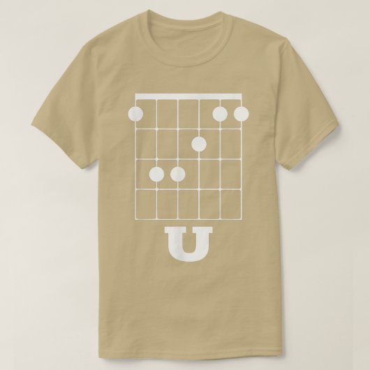 Funny Guitar F Chord U 837 T-Shirt (Design vorne)