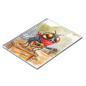 Funny Guitar Fly Art Notizblock (Linke Seite)