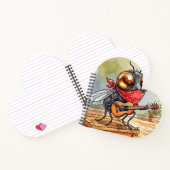 Funny Guitar Fly Art Notizblock (Innenseite)