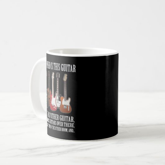 Funny Guitar Geschenk Alles, was ich brauche, sind Kaffeetasse (Vorderseite Links)