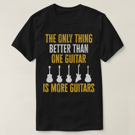 Funny Guitar Lover Gitarrenenthusiast Vintag Guita T-Shirt (Design vorne)