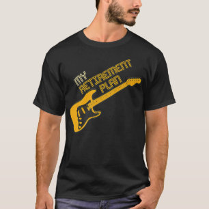 Funny Guitar My Pensionsplan Vintag Music383 T-Shirt