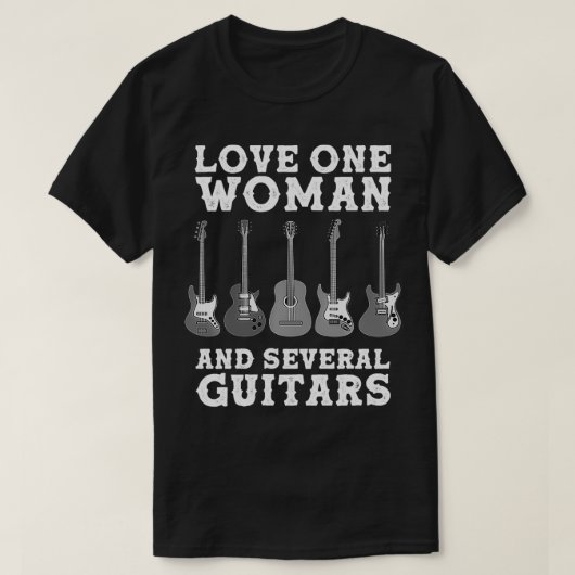 Funny Guitar Novelty Gift For Guitarists Men Fathe T-Shirt (Design vorne)