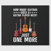 Funny Guitar Player Art for Men Guitarist Gu Geschenkpapier (Flach)