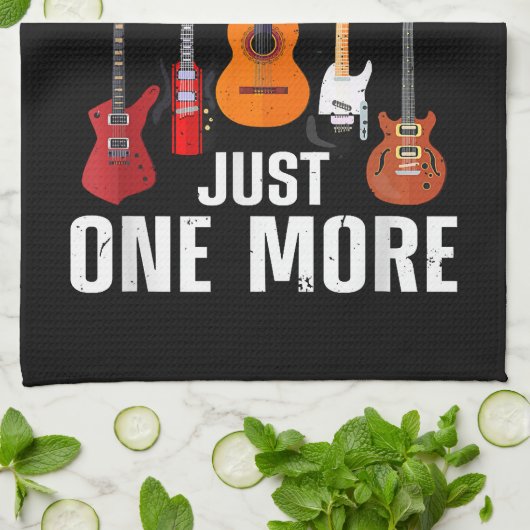 Funny Guitar Player Art for Men Guitarist Gu Geschirrtuch (Gefaltet)