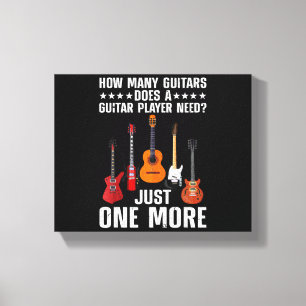 Funny Guitar Player Art for Men Guitarist Gu Leinwanddruck
