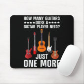Funny Guitar Player Art for Men Guitarist Gu Mousepad (Mit Mouse)