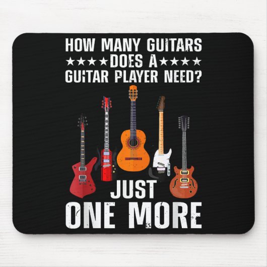 Funny Guitar Player Art for Men Guitarist Gu Mousepad (Vorne)
