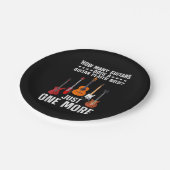 Funny Guitar Player Art for Men Guitarist Gu Pappteller (Schrägansicht)