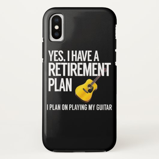 Funny Guitar Player Rentirement Geschenk Case-Mate iPhone Hülle (Rückseite)