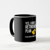 Funny Guitar Player Rentirement Geschenk Tasse (Vorderseite Links)