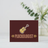 Funny Guitar Postkarte (Stehend Vorderseite)