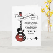 Funny Guitar Rockstar Gitarrist Rocker Birthday Ca Karte (Gelbe Blume)